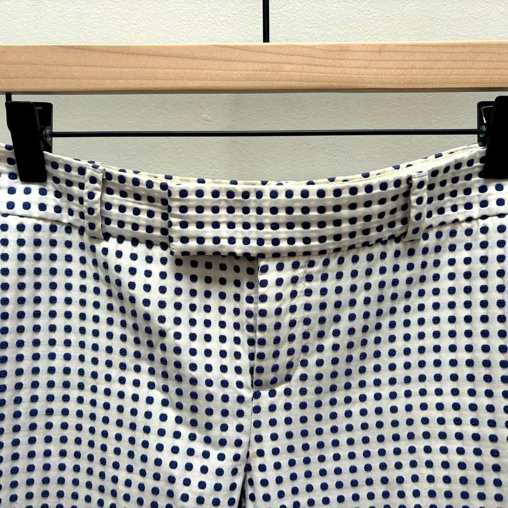 Banana Republic navy dot ankle length pants size 0